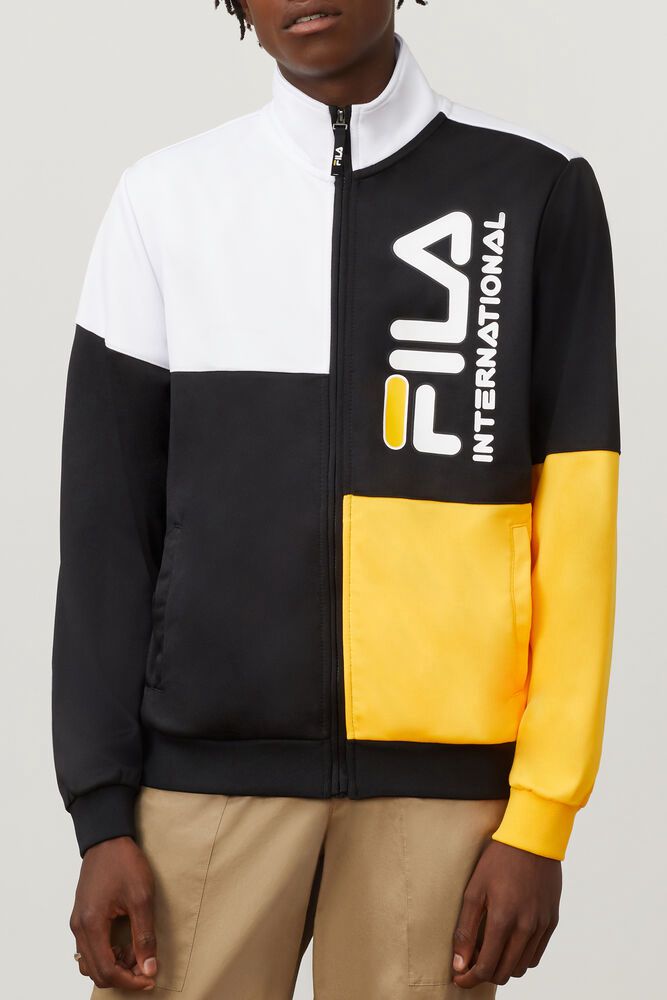 Fila Jacket Daniele Track Mens Black - India WDV-096873